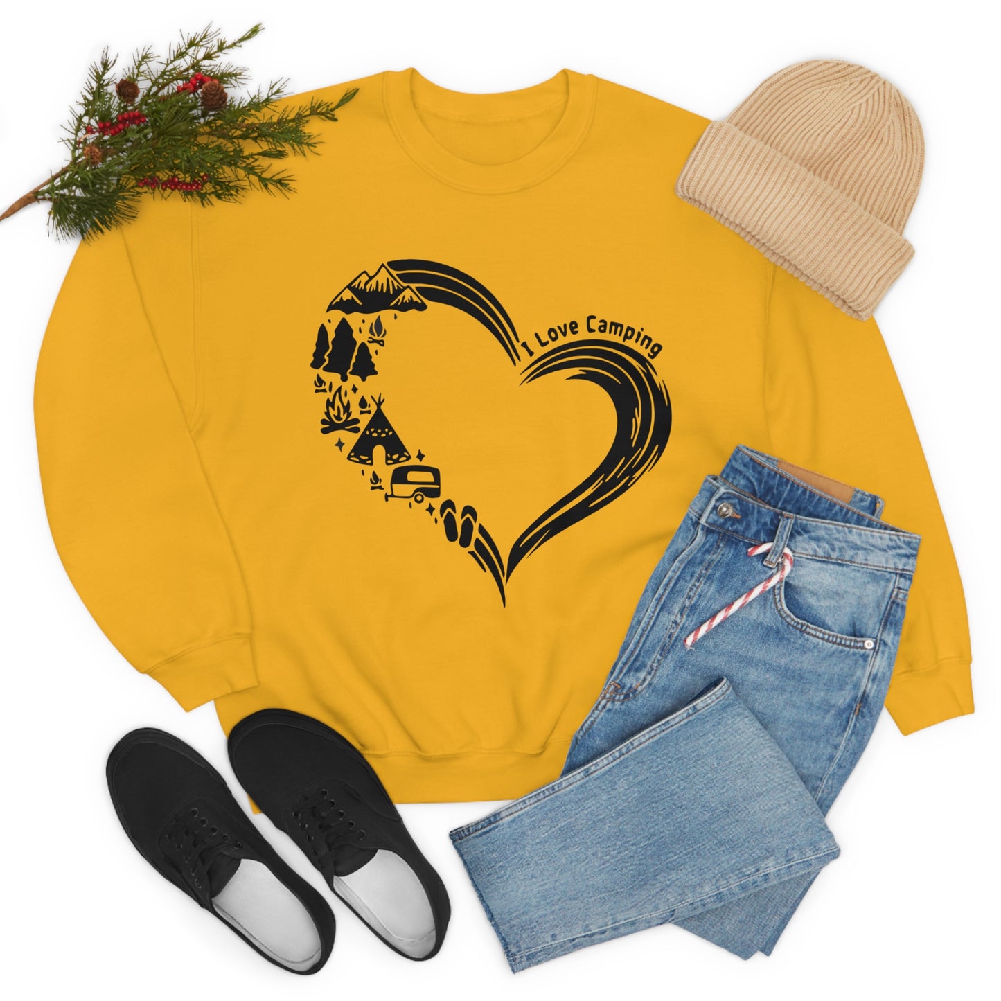 I Love Camping Sweatshirt