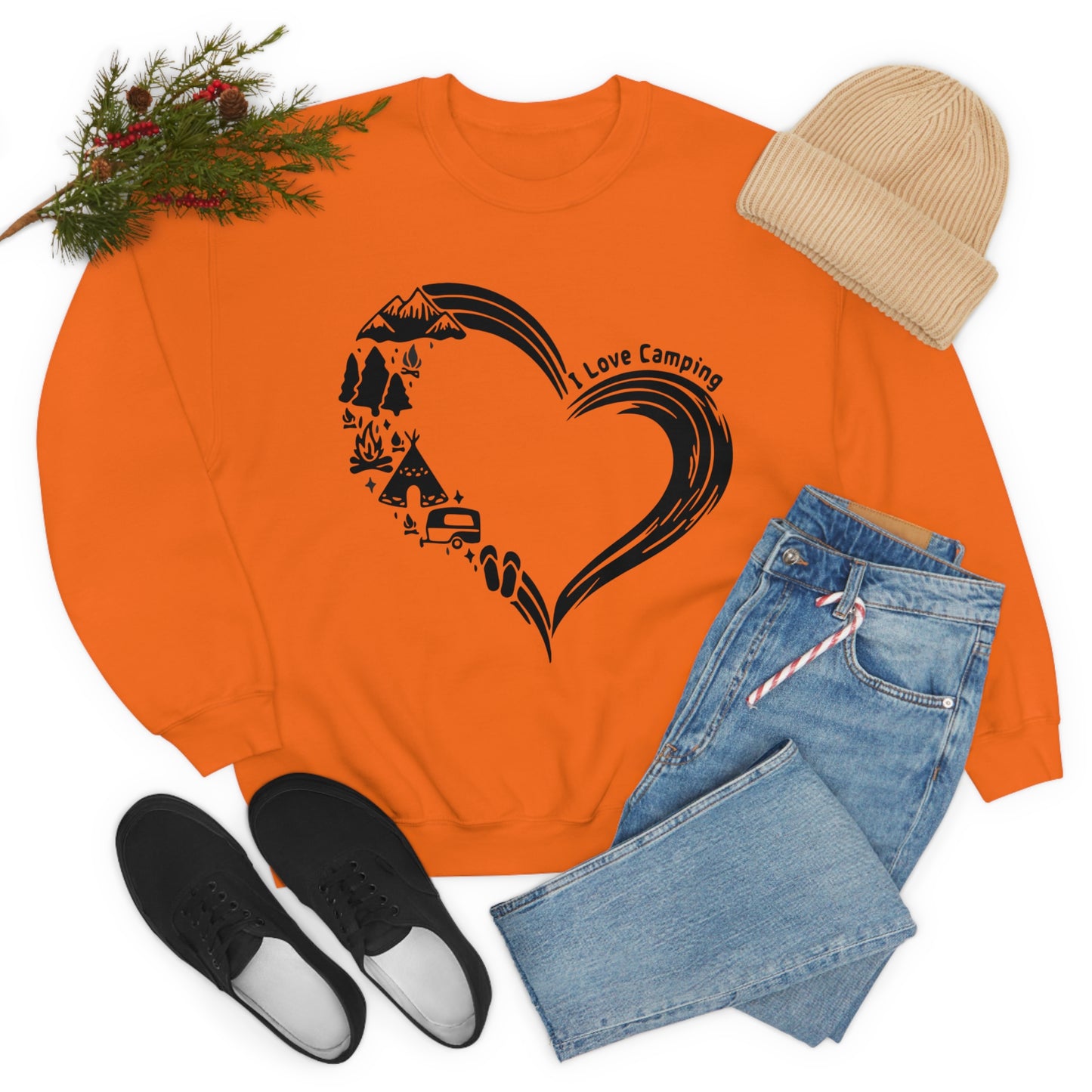 I Love Camping Sweatshirt