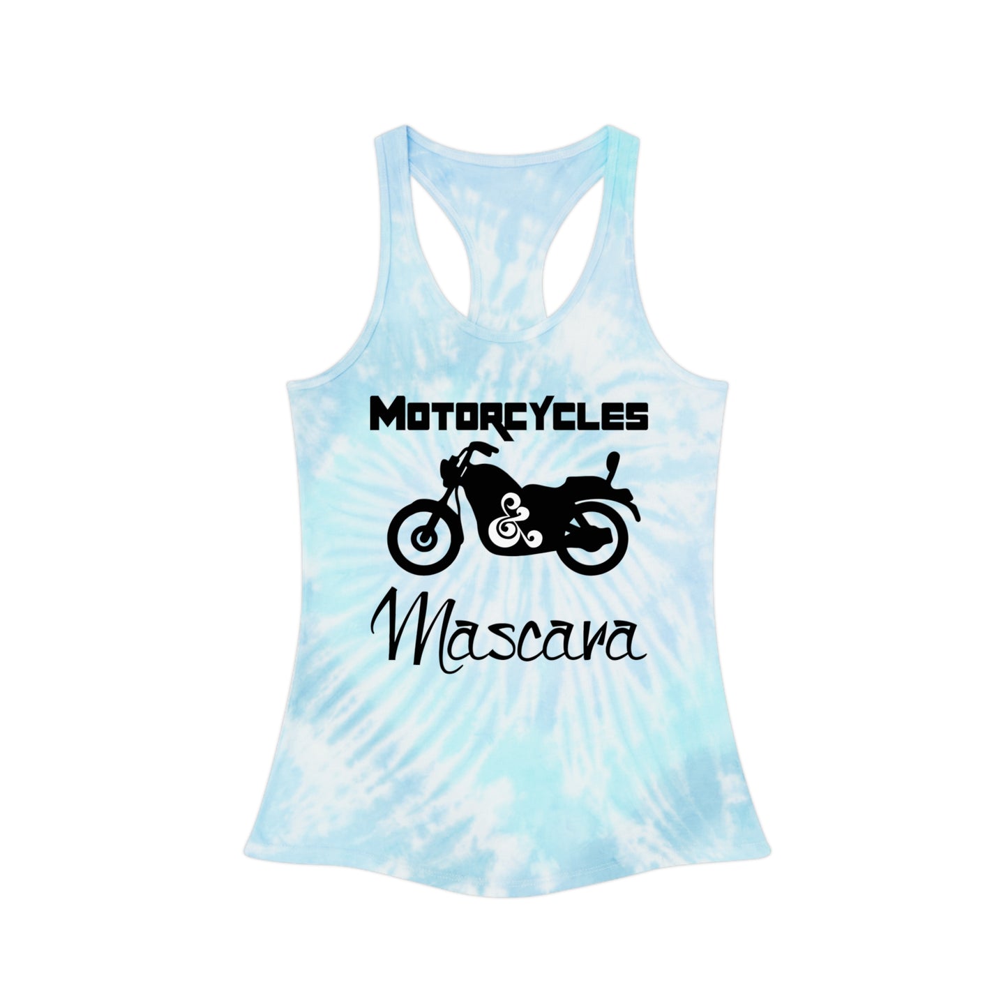 Motorcycles & Mascara Tie Dye Racerback Tank Top