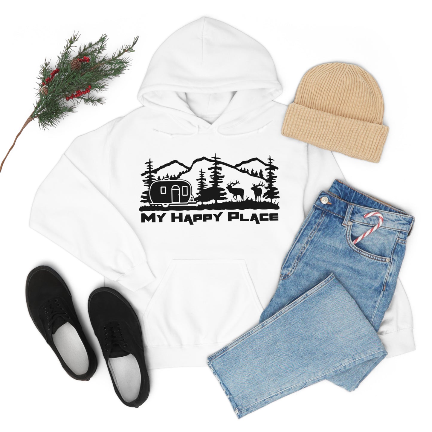 My Happy Place Hooded Sweatshirt