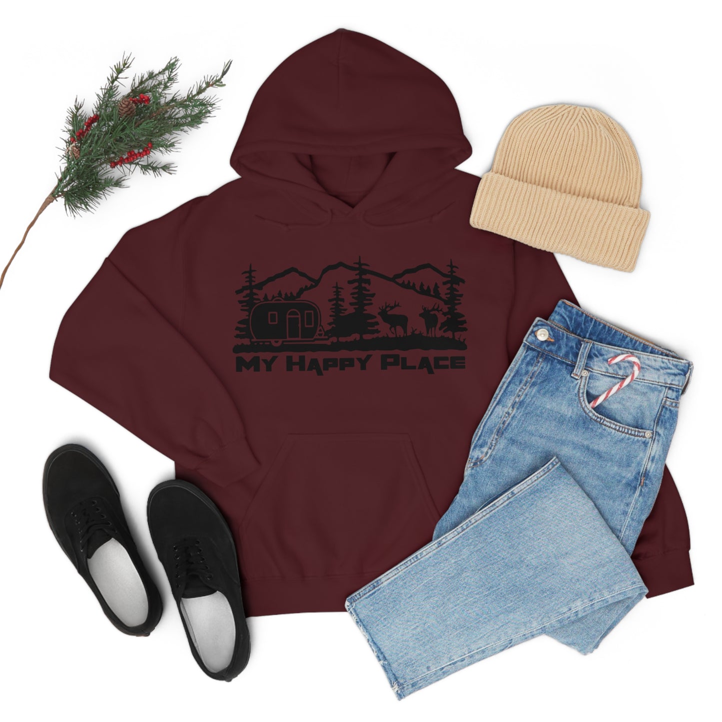 My Happy Place Hooded Sweatshirt