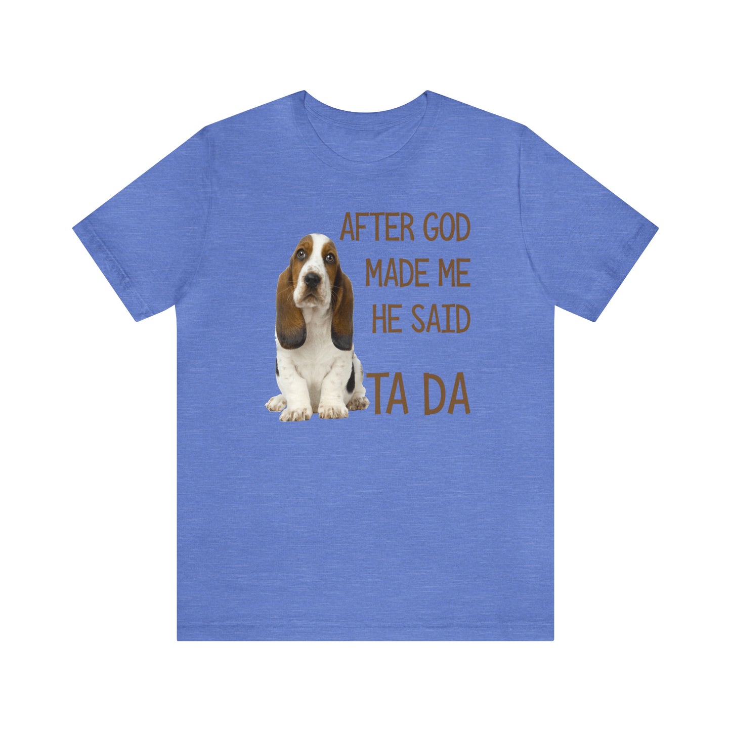 Ta Da Basset Hound Short Sleeve Tee