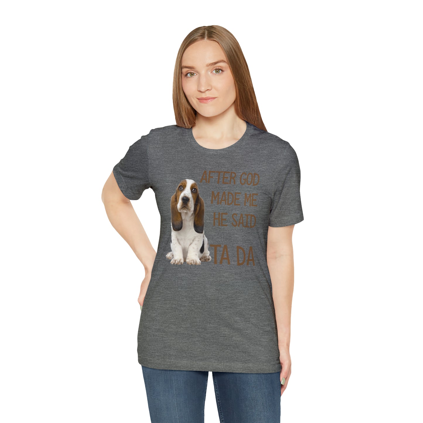 Ta Da Basset Hound Short Sleeve Tee