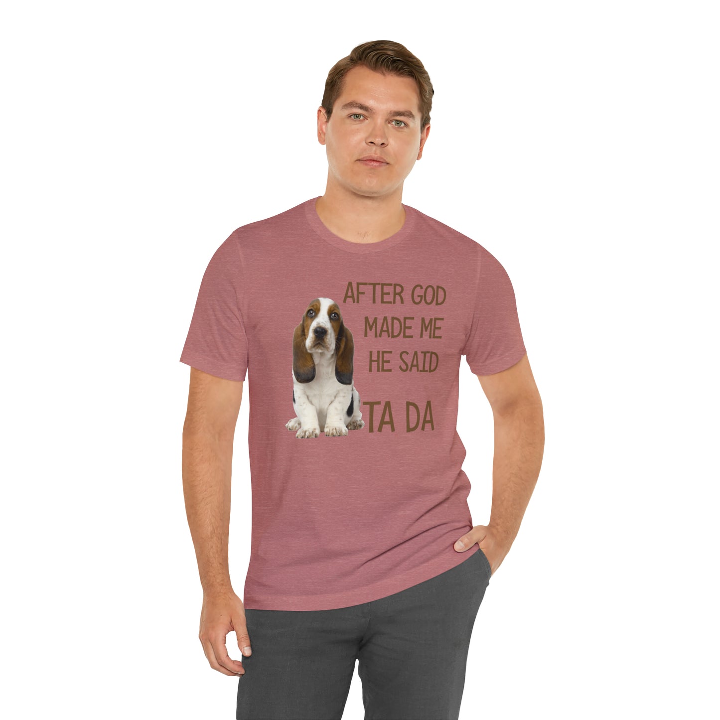 Ta Da Basset Hound Short Sleeve Tee