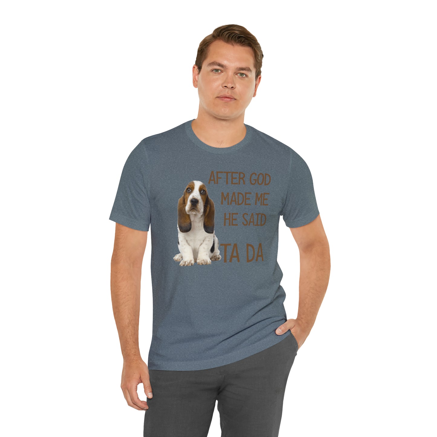 Ta Da Basset Hound Short Sleeve Tee