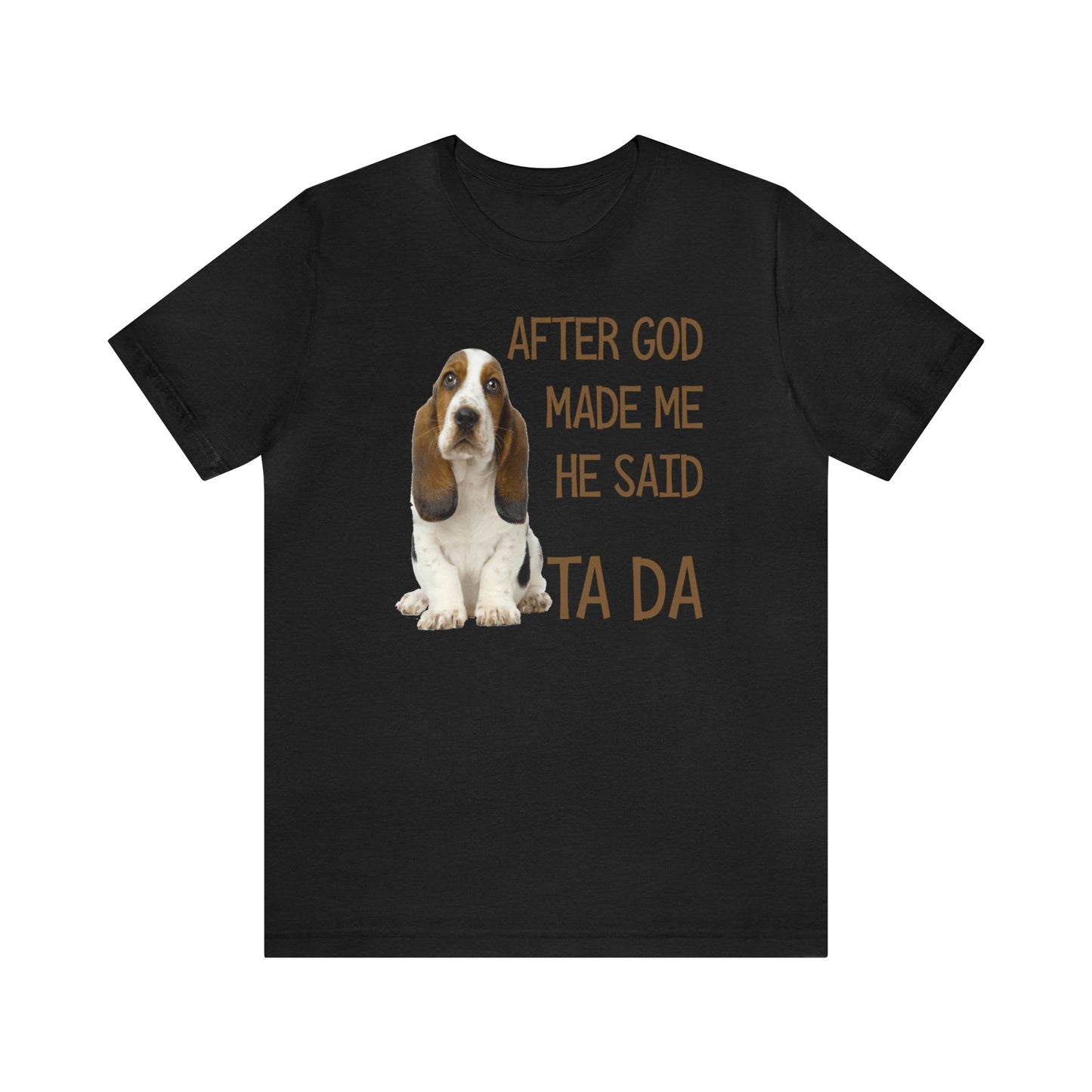 Ta Da Basset Hound Short Sleeve Tee