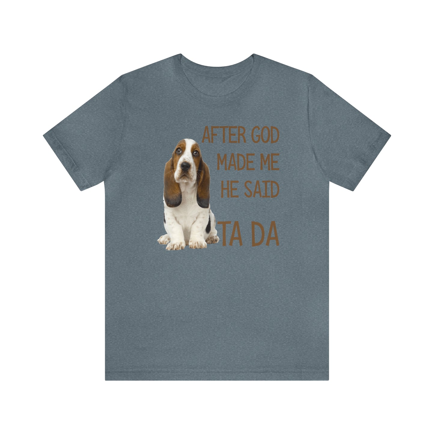 Ta Da Basset Hound Short Sleeve Tee