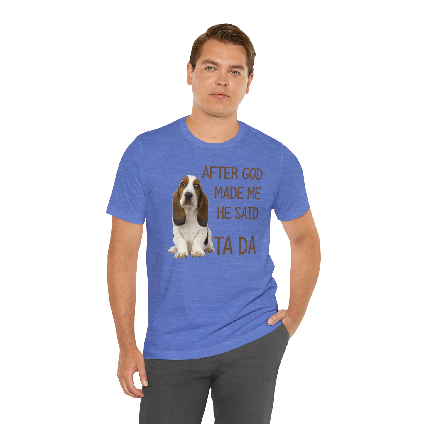 Ta Da Basset Hound Short Sleeve Tee