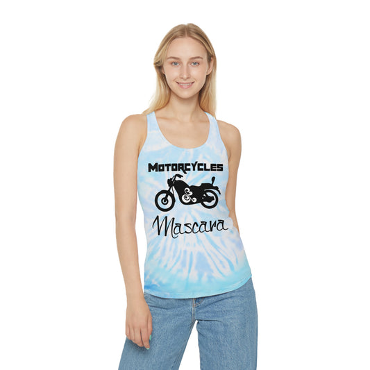 Motorcycles & Mascara Tie Dye Racerback Tank Top