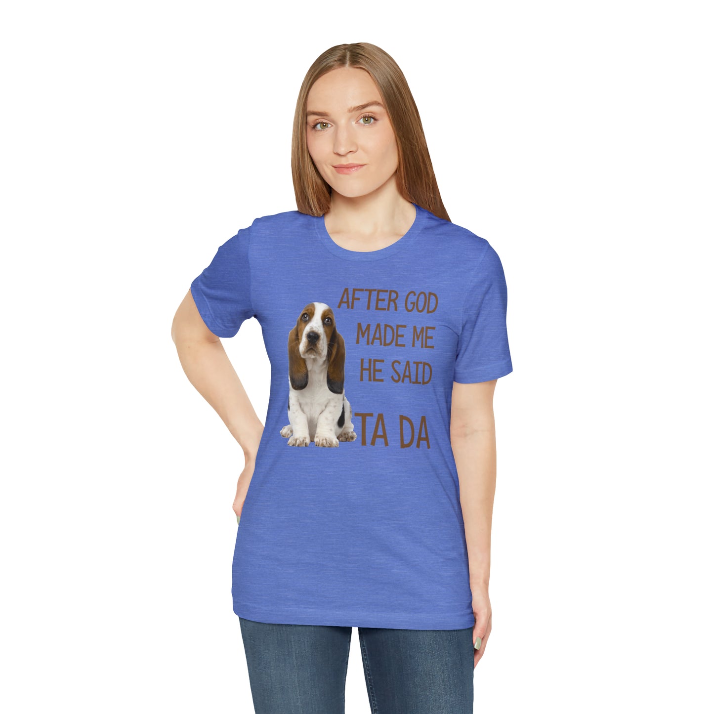 Ta Da Basset Hound Short Sleeve Tee