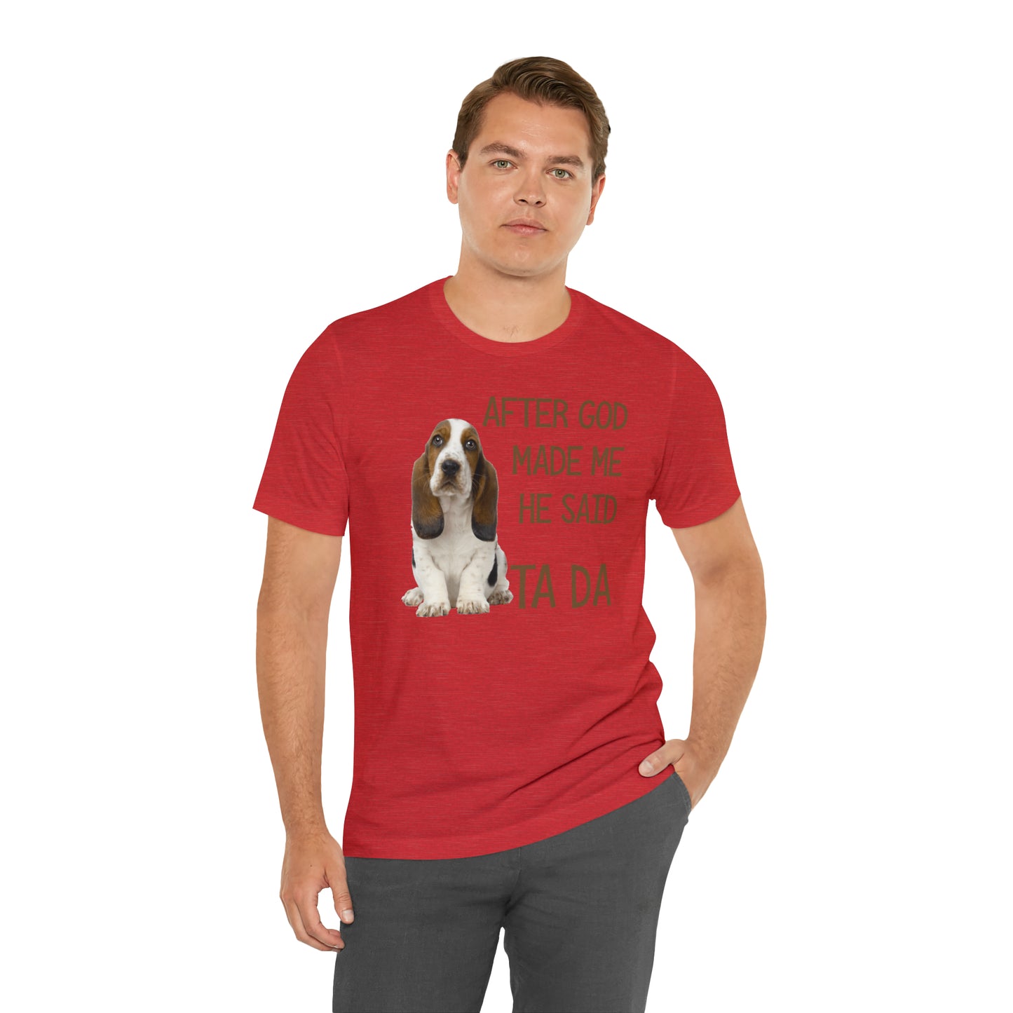 Ta Da Basset Hound Short Sleeve Tee