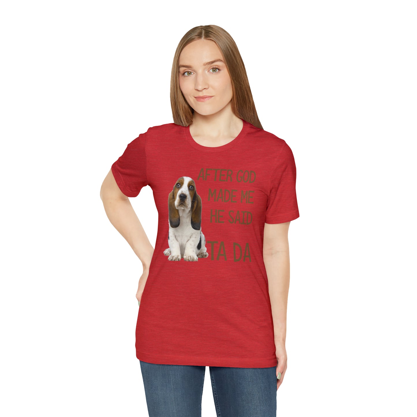 Ta Da Basset Hound Short Sleeve Tee