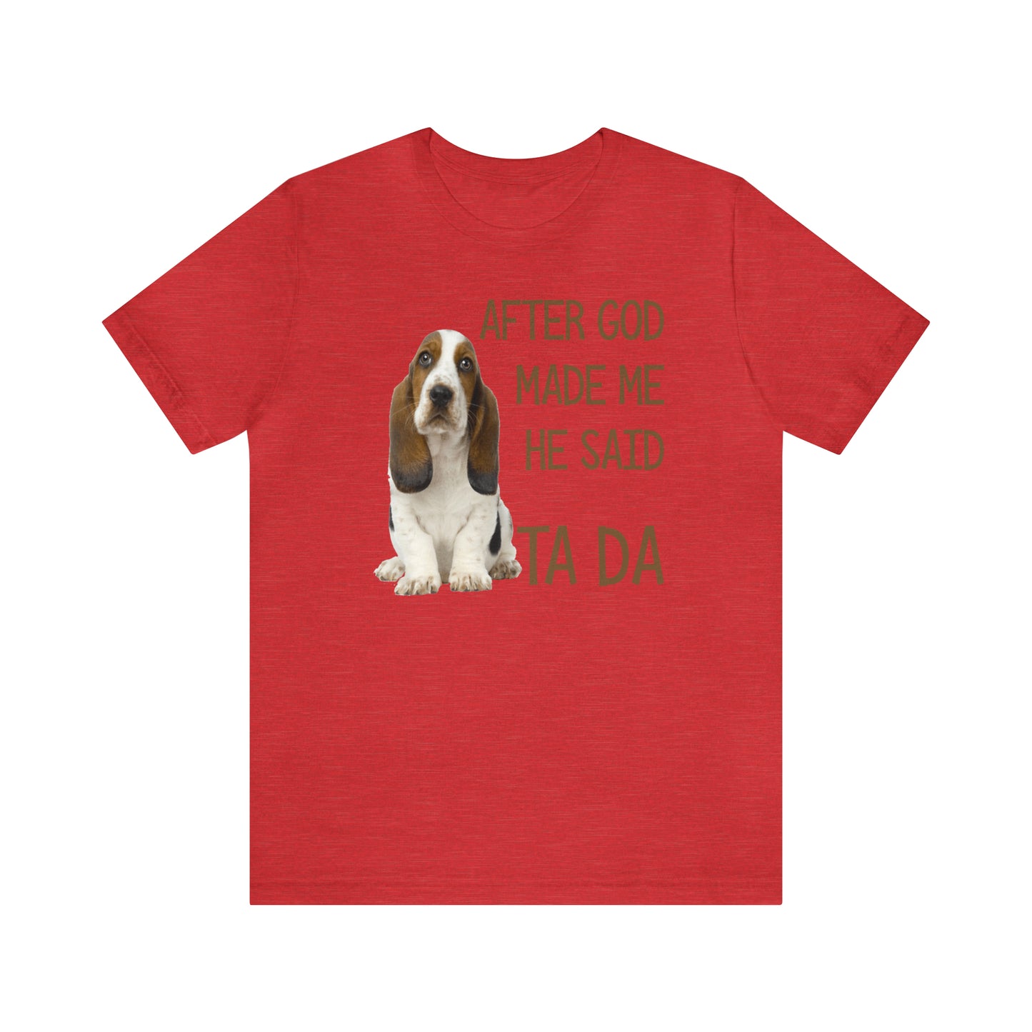 Ta Da Basset Hound Short Sleeve Tee